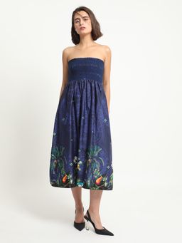 RAREISM - Ergen Fit And Flare Printed Dress