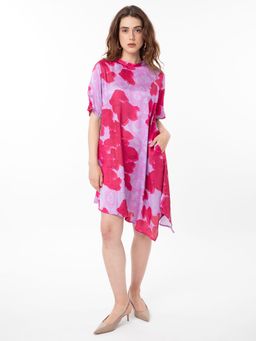 RAREISM - Fasan Botanical Print Knee Length Dress
