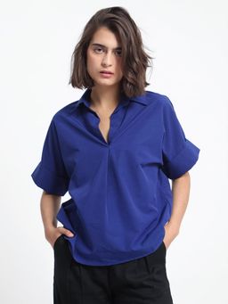 RAREISM - Nilgan Collared Neck Regular Sleeve Top