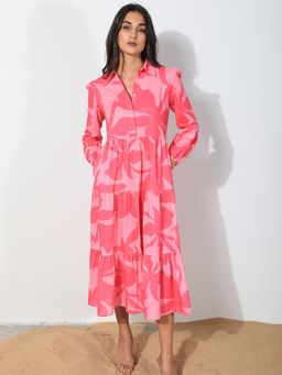 RAREISM - Wilson Abstract Floral Print Dress