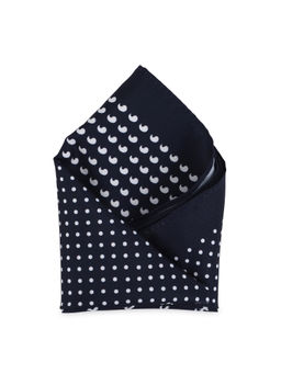 Calvadoss - Navy Blue Premium Printed Pocket Square
