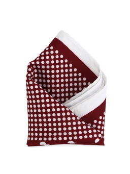 Calvadoss - Maroon Premium Printed Pocket Square