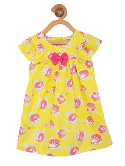 Campana - Yellow Rose Print Dress