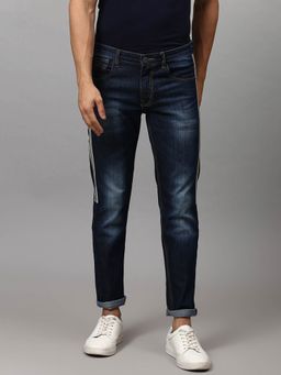Campus Sutra - Men Side Striped Stylish Casual Denim Jeans