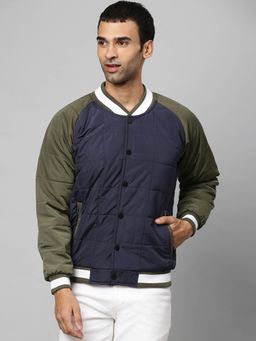 Campus Sutra - Men Colorblock Full Sleeve Windcheater Bomber Jacket