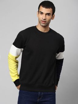 CAHOOT - Men Colorblock Full Sleeve Stylish Casual Sweatshirts