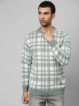 Campus Sutra - Men Stylish Checks Casual Sweaters