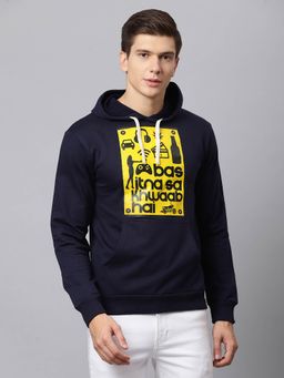 Campus Sutra - Men Printed Full Sleeve Stylish Casual Hooded Sweatshirts