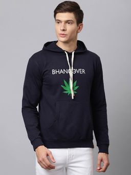 Campus Sutra - Men Printed Full Sleeve Stylish Casual Hooded Sweatshirts