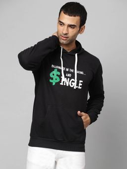 CAHOOT - Men Printed Full Sleeve Stylish Casual Hooded Sweatshirts