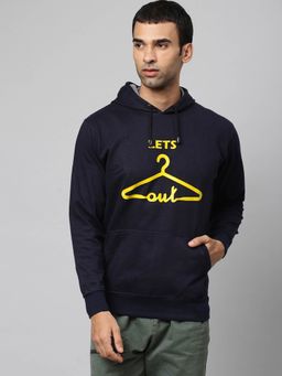 Campus Sutra - Men Printed Full Sleeve Stylish Casual Hooded Sweatshirts