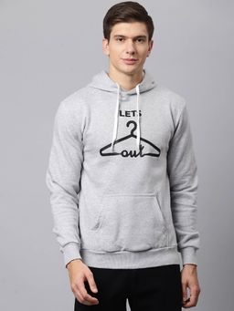 Campus Sutra - Men Printed Full Sleeve Stylish Casual Hooded Sweatshirts