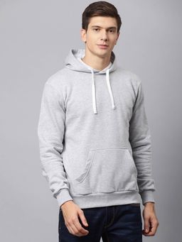 Campus Sutra - Men Solid Full Sleeve Stylish Casual Hooded Sweatshirts