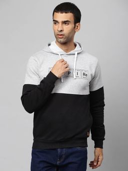 Campus Sutra - Men Printed Full Sleeve Stylish Casual Hooded Sweatshirts