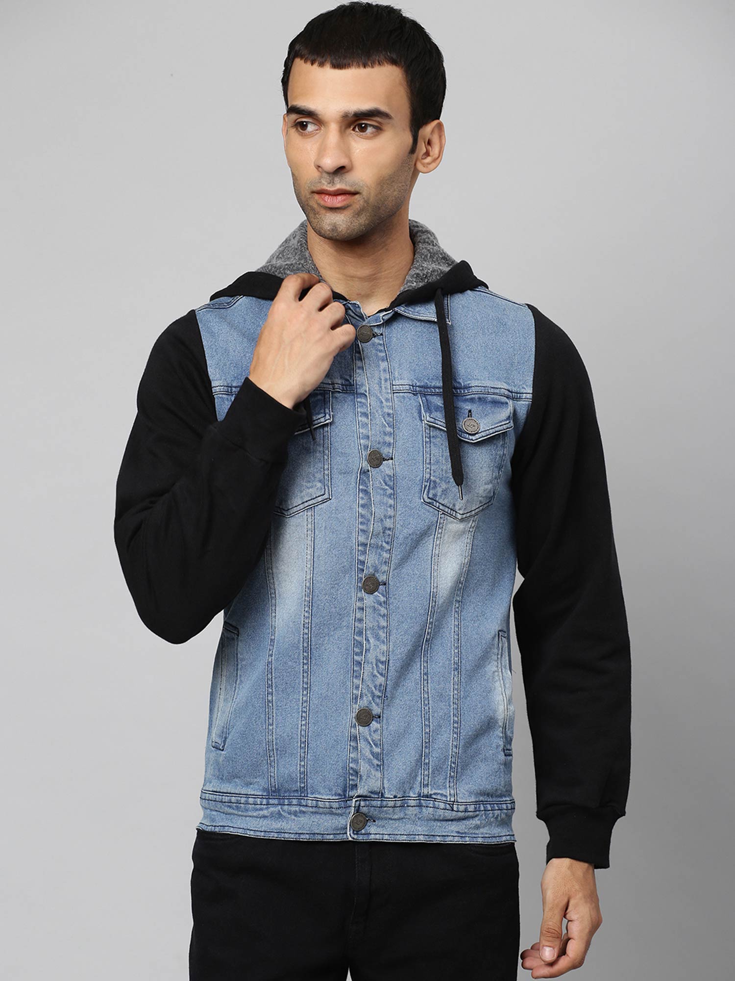 Sleeve Stylish Casual Denim Jacket 