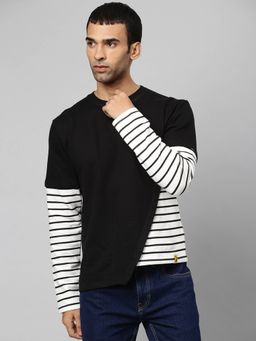 CAHOOT - Men Striped Full Sleeve Stylish Casual Sweatshirts