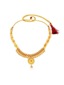 Candere by Kalyan Jewellers - 22KT (916) Yellow Gold Choker Necklace for Women