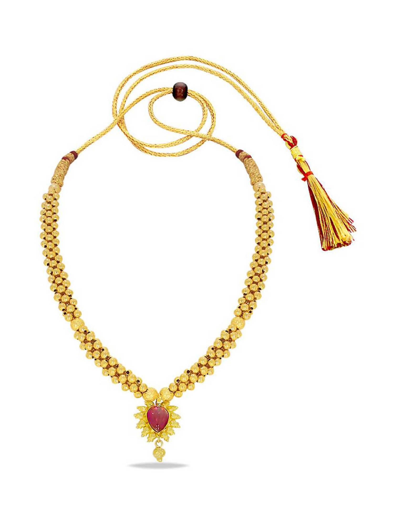 Yellow Gold Choker Necklace for Women 