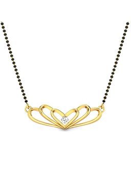 Candere by Kalyan Jewellers - Everlite Collection 18K (750) Yellow Gold Mangalsutra Pendant for Women
