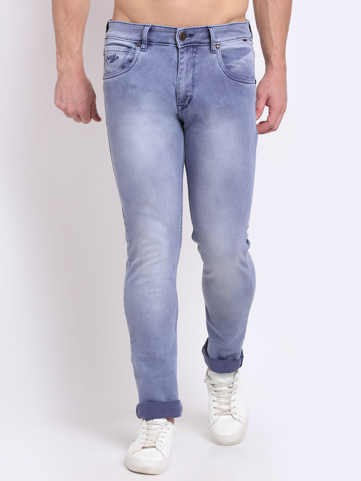 Buy Cantabil Mens Blue Jeans Online 
