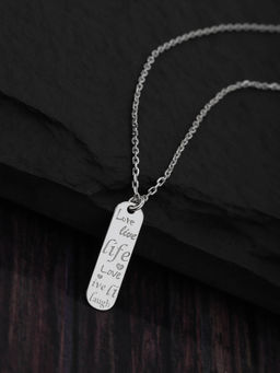 Carlton London - Carlton London-Silver Toned - Rhodium Plated Necklace