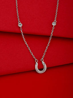 Carlton London - Carlton London-Silver Toned - Rhodium Plated Necklace