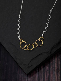 Carlton London - Carlton London-Gold Silver Toned - Rhodium Plated Necklace