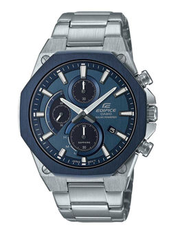 Casio - Edifice EFS-S570DB-2AUDF Blue Analog Dial Silver Stainless Steel Band Men'S Watch Ex528
