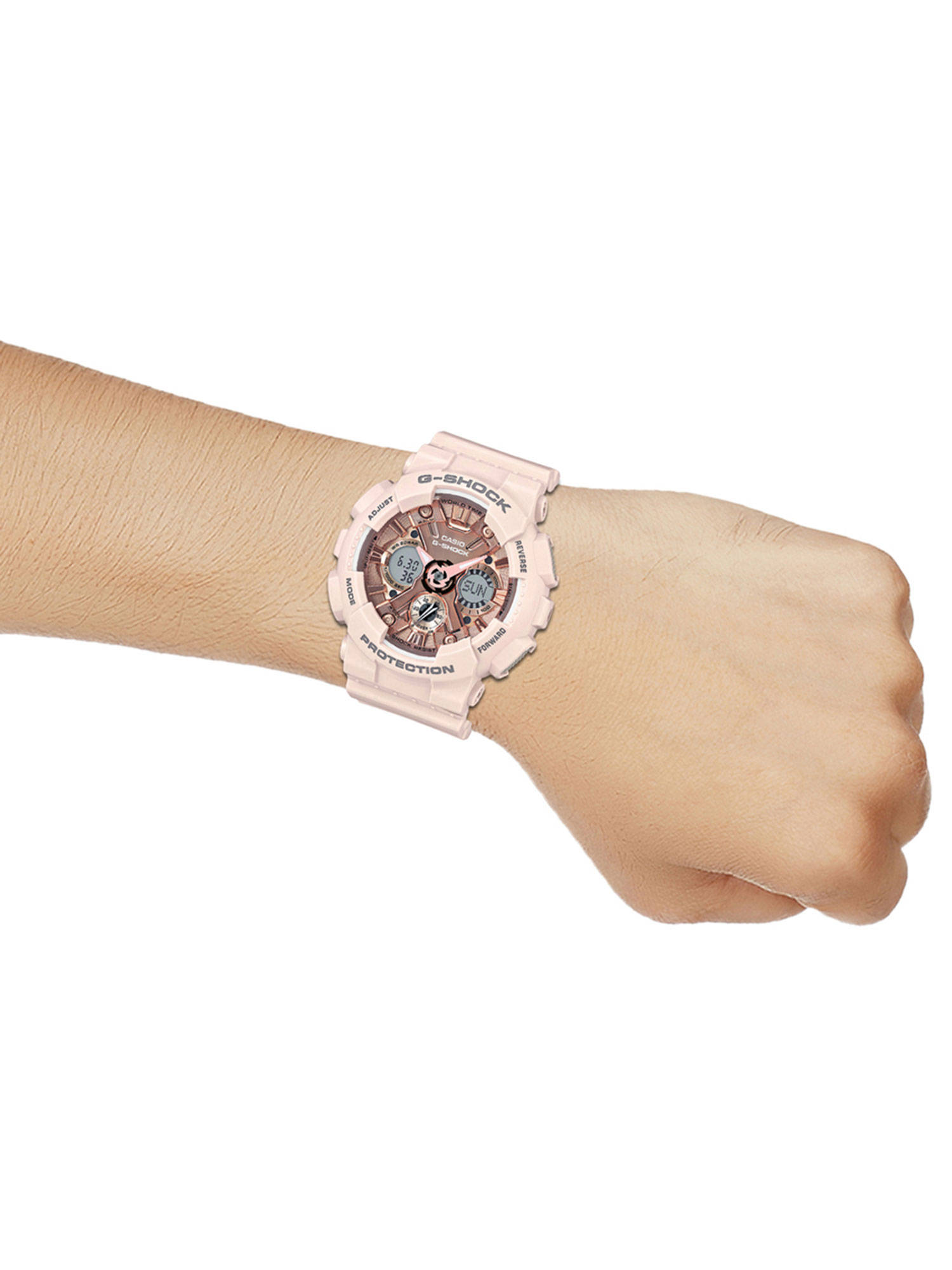 Buy Casio G-Shock GMA-S120MF-4ADR Rose Gold Analog-Digital Dial