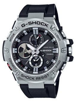 Casio - G-Shock GST-B100-1ADR Metal Ip Black Analog Dial Black Resin Strap Men'S Watch G789