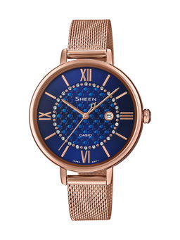 Casio - SH219 Sheen Rose Gold Mesh Band(SHE-4059PGM-2AUDF) Analog Watch-For Women