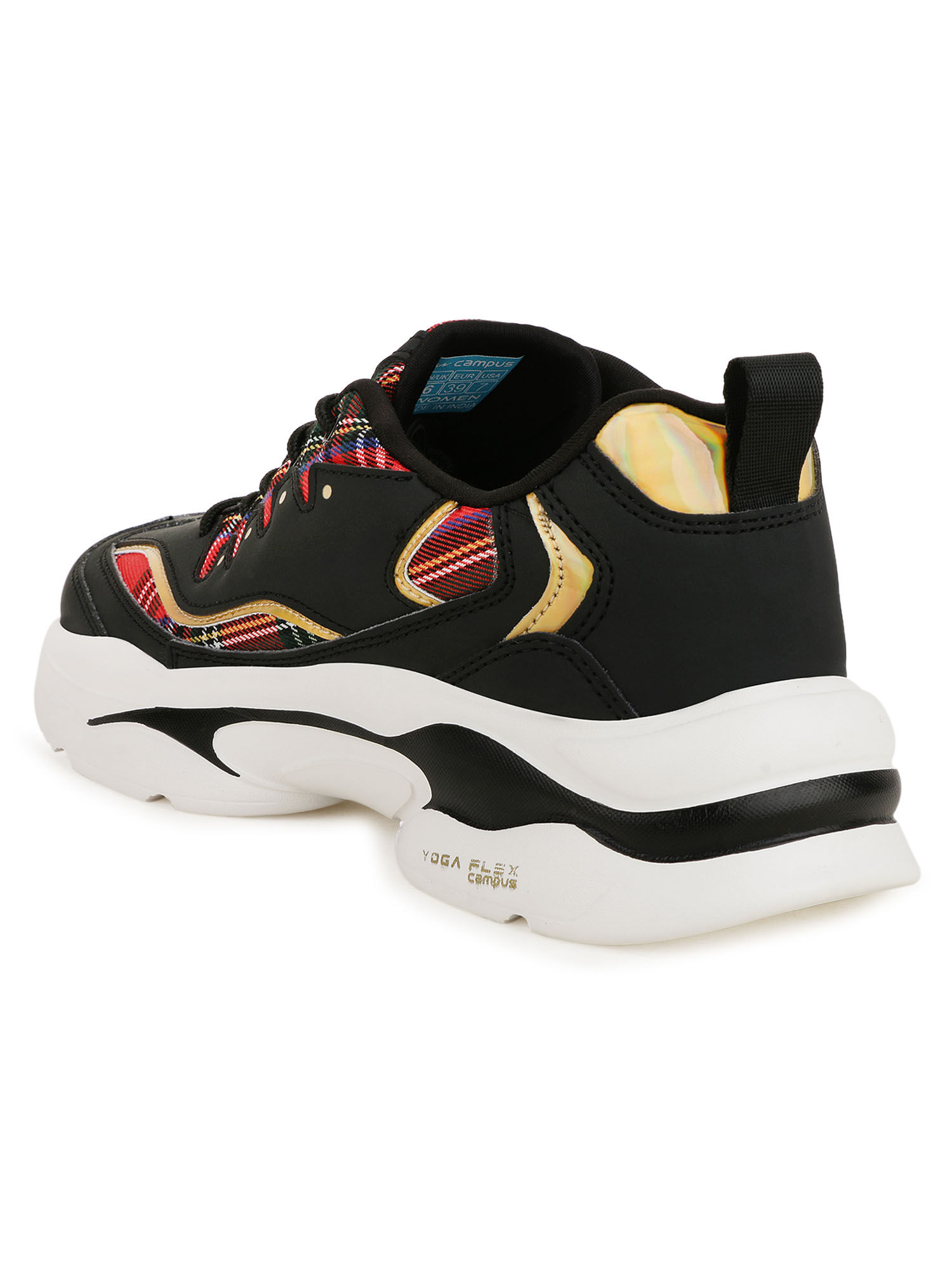 Campus Cathy Black Running Shoes 