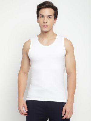 Buy La Intimo Broad Support White Vest (S) Online
