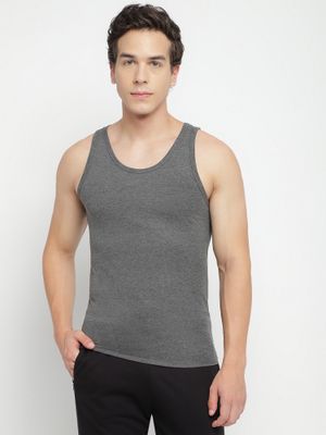 Buy La Intimo Regular Restful Charcoal Vest (S) Online