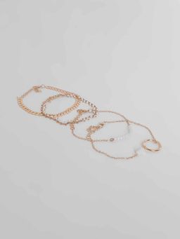 Twenty Dresses by Nykaa Fashion - Beaded By Love Bracelet (Set of 4)