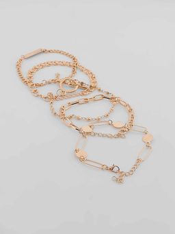 Twenty Dresses by Nykaa Fashion - You Are My Link Bracelet (Set of 5)