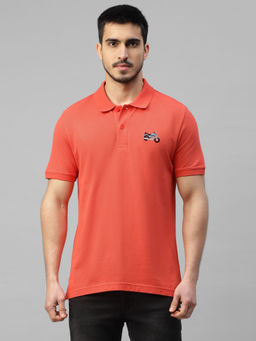 Royal Enfield - 8-Bit Meteor Polo T-Shirt-Red
