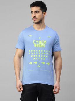 Royal Enfield - Cyber Riding T-Shirt-Blue