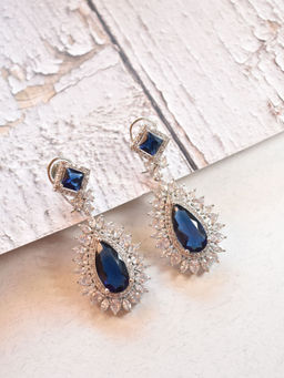 Peach Tassels - Blue And White Ad Danglers