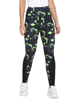 Off Limits - Aop Green Women Aop Mesh Cns Tights