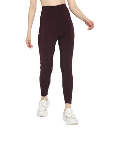 Off Limits - Wine Women Zl Cns Pocket Yoga Tights