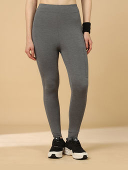Off Limits - Grey Melange 247 Pocket Tights