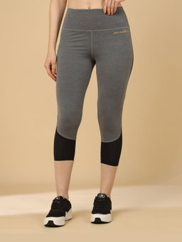 Off Limits - Grey Melange Women Printed Insert Tights