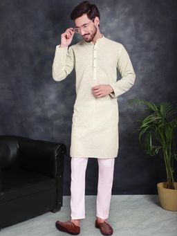 Jompers - Green Chikankari Embroidered Kurta with Pyjama