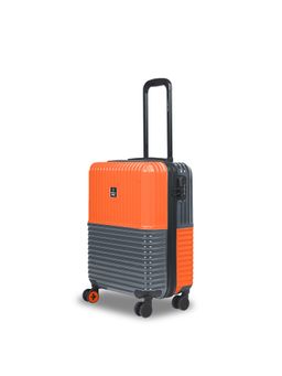Nasher Miles - Istanbul Hard-Sided Abs & Pc Luggage Trolley Bag (Orange,Grey)