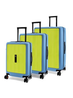 Nasher Miles - Unisex Green Zanzibar Hard-Sided Polycarbonate Trolley Bags (Set of 3) (S/M/L)