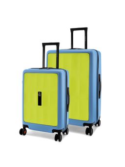 Nasher Miles - Unisex Green Zanzibar Hard-Sided Polycarbonate Trolley Bags (Set of 2)