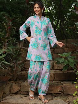 Gahan - Lavender Printed Ethnic Co-Ord Set