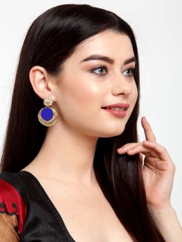 Anika's Creations - Gold Plated Pearl Trendy Jhumki/Jhumka Meganta Earrings