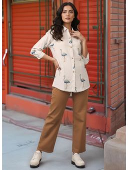 Gahan - Womens White Khadi Cotton Shirt